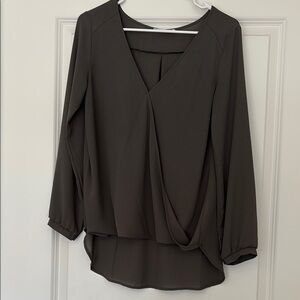 Elegant Olive Green Women's Top